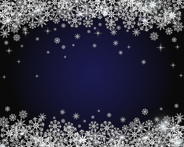 Shiny design template with snowflakes for web posters posrcards greeting cards