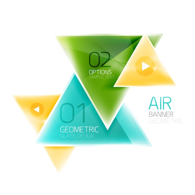 Shiny triangle abstract background