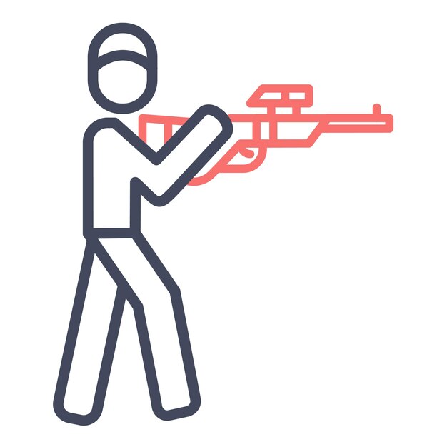Shooting Vector Illustration Style