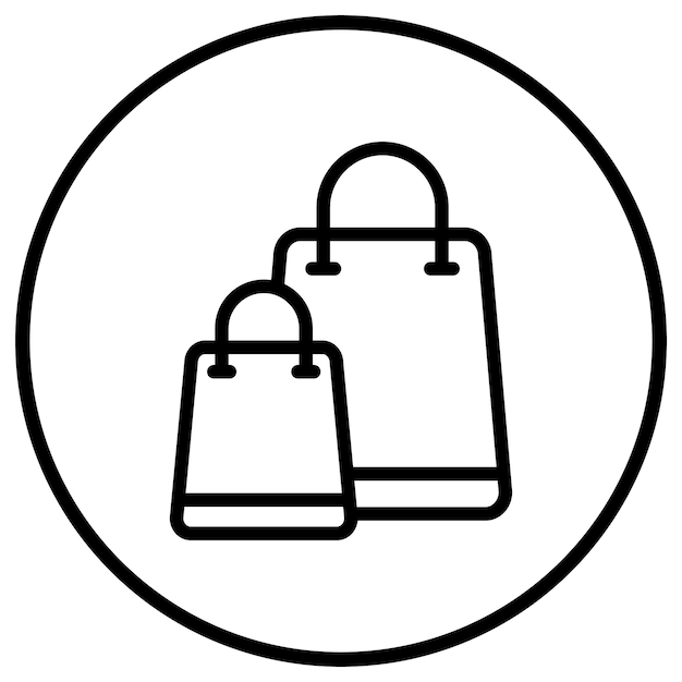 Shopping bag Vector Icon Design Illustration