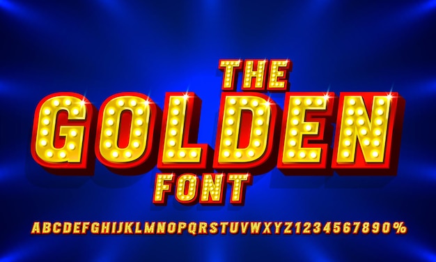 show font set collection letters and numbers symbol vector