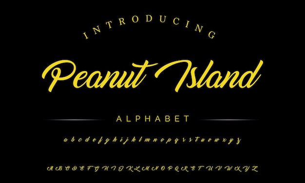 signature Font Calligraphy Logotype Script Brush Font Type Font lettering handwritten