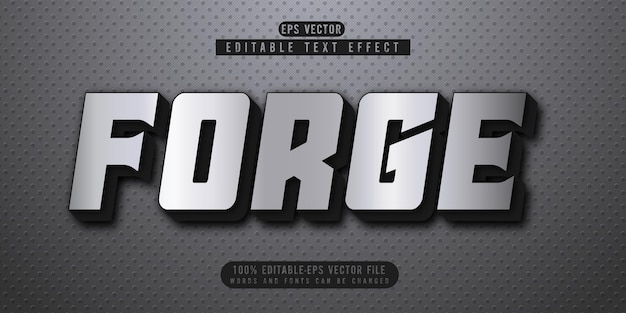 silver color text effect