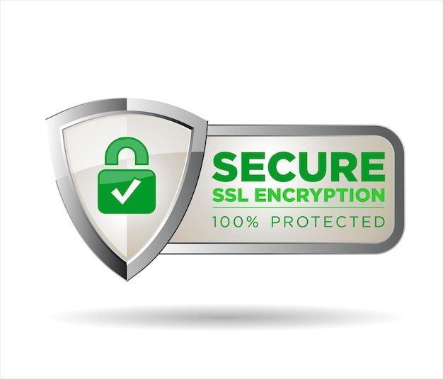 Silver illustration of a coat of arms symbol for CYBER security and protection