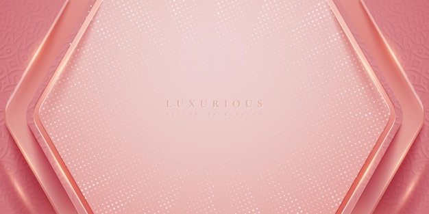 Simple elegant light pink background with 3D style