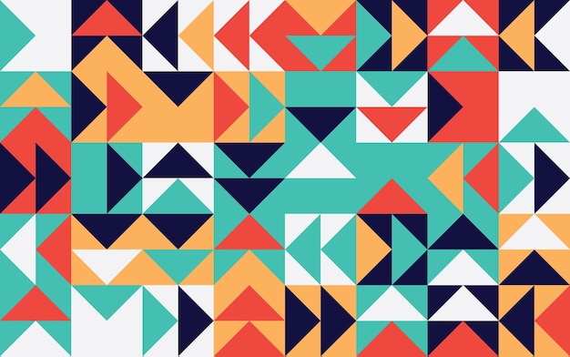 Simple geometric vector pattern Bright color palette