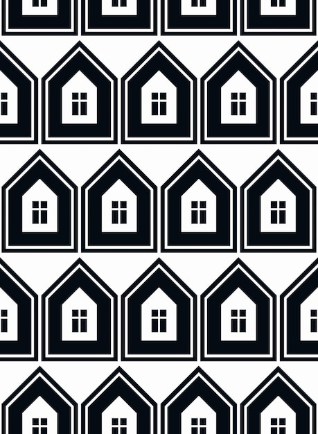 Simple houses vector continuous background. Property developer conceptual elements, real estate theme.  Building modeling and engineering projects idea seamless pattern.