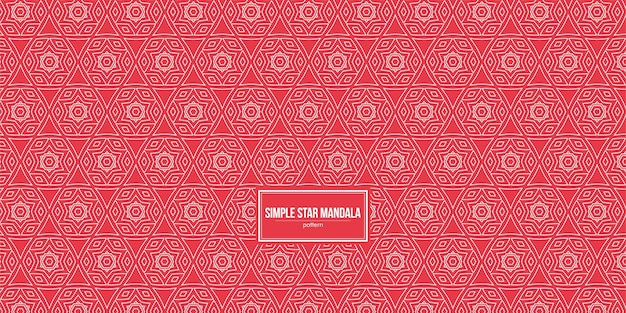 simple mandala pattern consisting of starshape