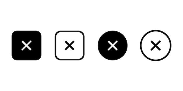 simple mathematical symbol collection calculations sign math vector icon set