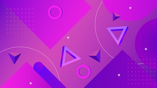 simple poster cover with amethys purple gradient purple abstract geometrical template with blend shapes vector graphic illustration