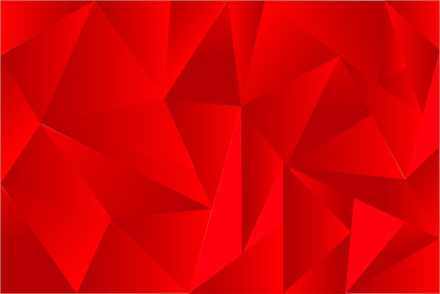 simple vector geometry background red triangle