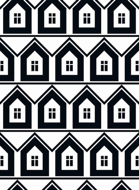 Simple vector houses continuous background. Property developer conceptual elements, real estate theme.  Building modeling and engineering projects idea seamless pattern.