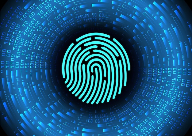 Sininen ympyrä, jossa on sana scan.