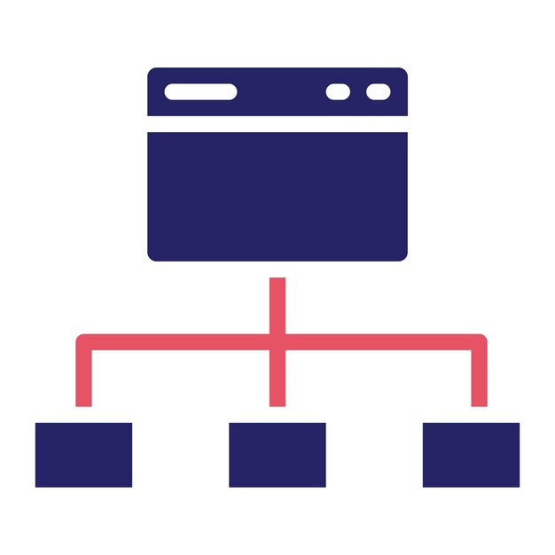 Sitemap vector icon illustration of SEO and SEM iconset