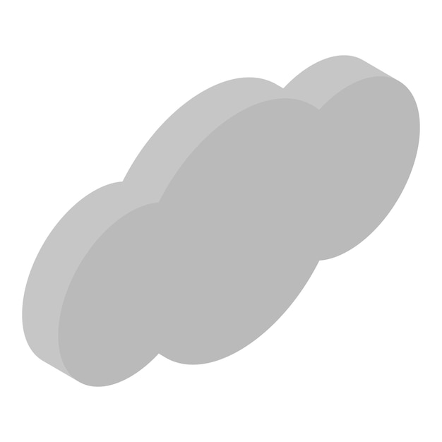 sky cloud icon isometric of sky cloud vector icon for web design isolated on white background