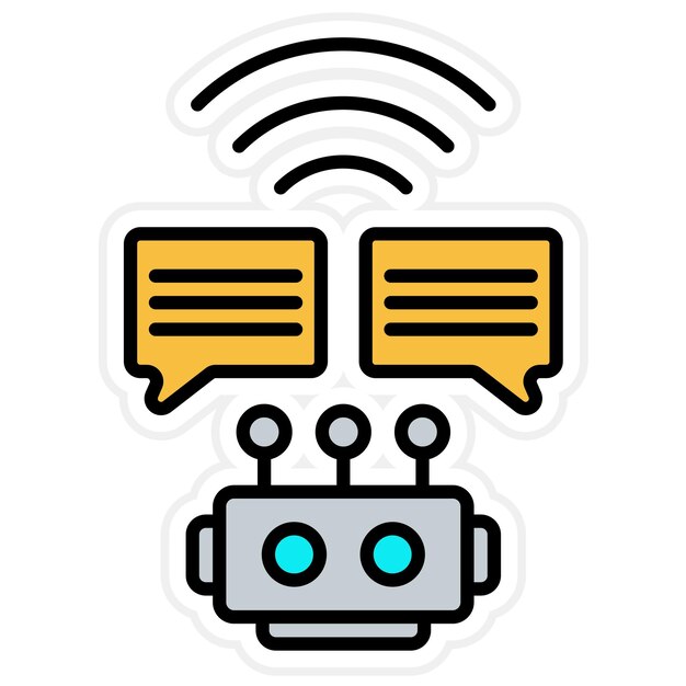 Smart Chat Bot icon vector image Can be used for Artificial Intelligence