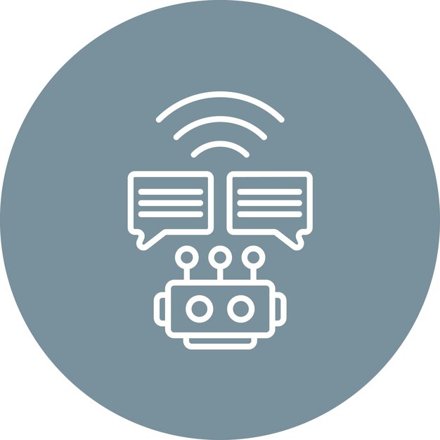 Smart Chat Bot icon vector image Can be used for Artificial Intelligence