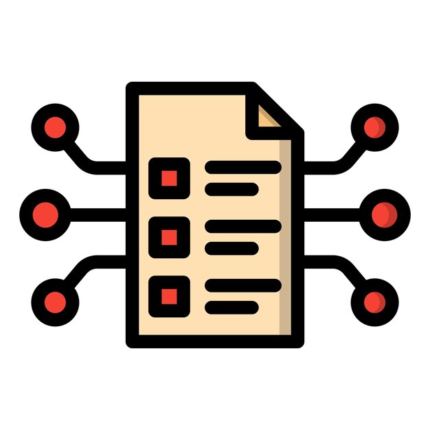 Smart Contract Vector Icon Design Illustration