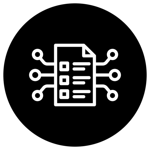 Smart Contract Vector Icon Design Illustration