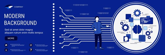 smart technology digital mind artificial intelligence concept