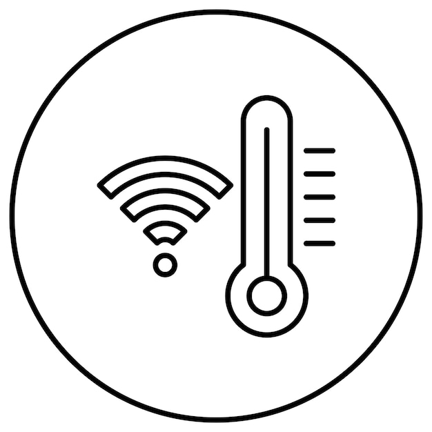 Smart Temperature icon vector image Can be used for Smart Home