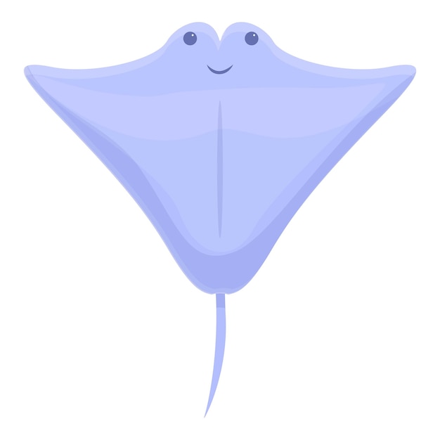 Smiling stingray icon Cartoon of Smiling stingray vector icon for web design isolated on white background