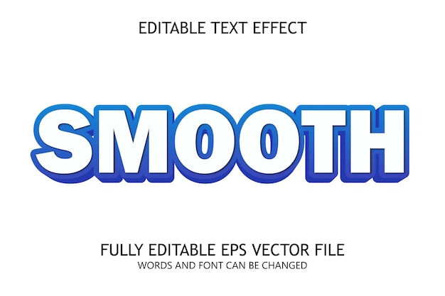smooth editable text style effect
