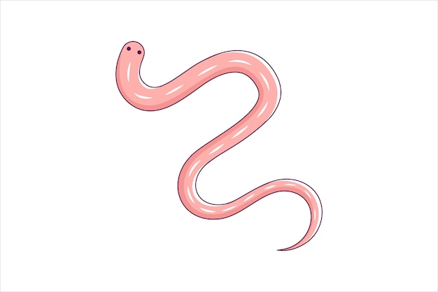 Snake Fortune Flat Sticker Design