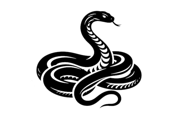 Snake Silhouette Vector Illustration