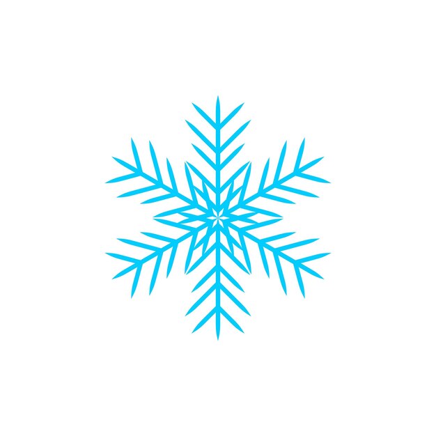 snow set with snowflake element xmas