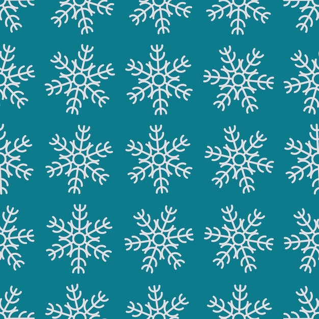 snowflakes seamless background. christmas and new year decoration elements. vector illustration.