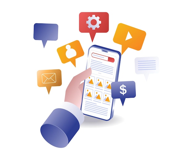 Social media conversation smartphone application