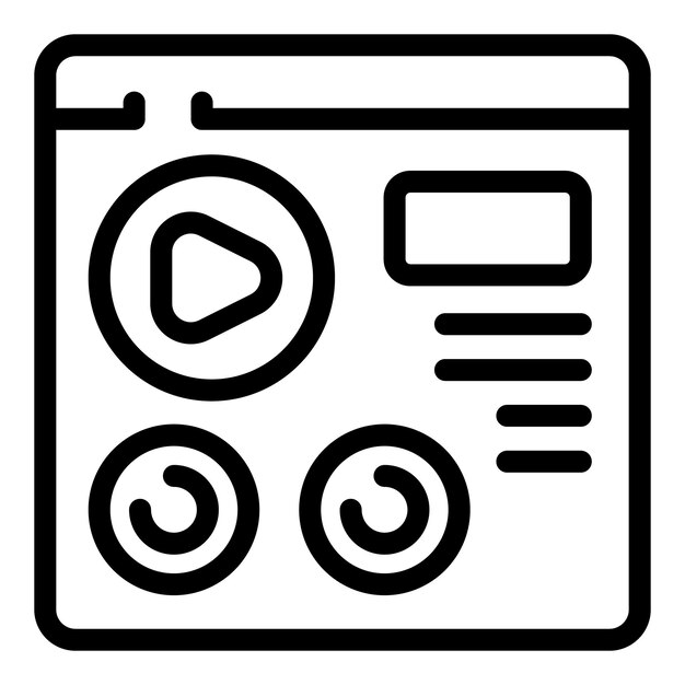 Social media interface icon set