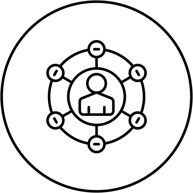 Social Media Management icon vector image Can be used for Social Media Agency