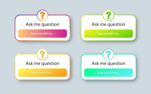 Social media question sticker Ask me a question user interface design