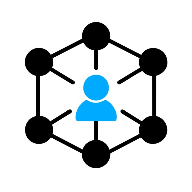 social network concept icon