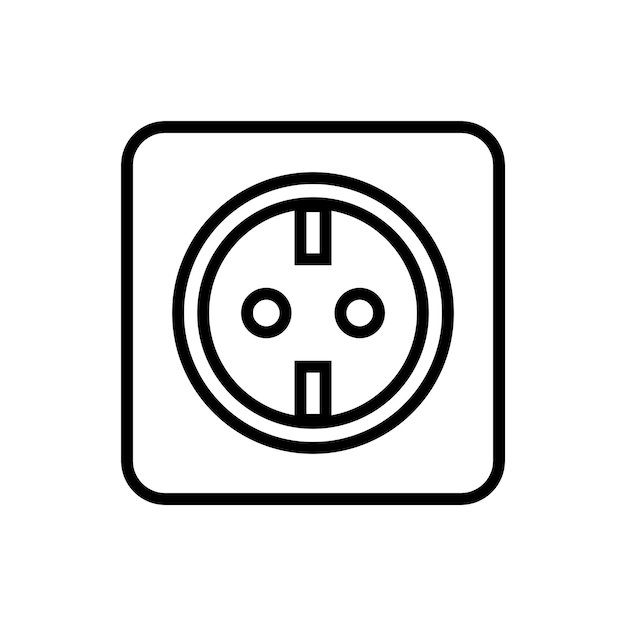socket icon vector template illustration logo design