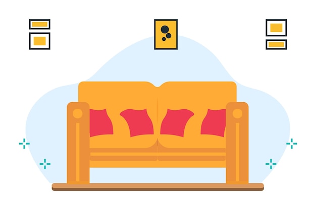 sofa vector illustration