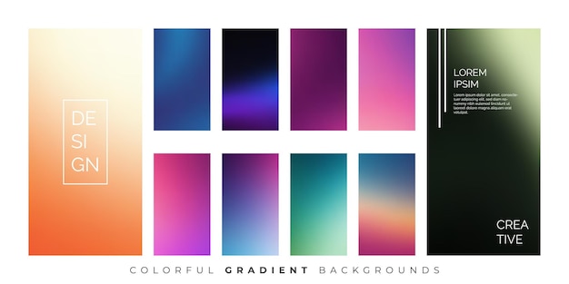 Soft Pastel Gradient Background Mobile UI Vector EPS