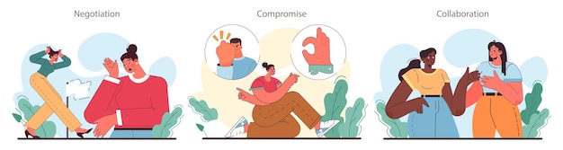 soft skill development set conflict resolution skill person resolve a conflict find compromise on