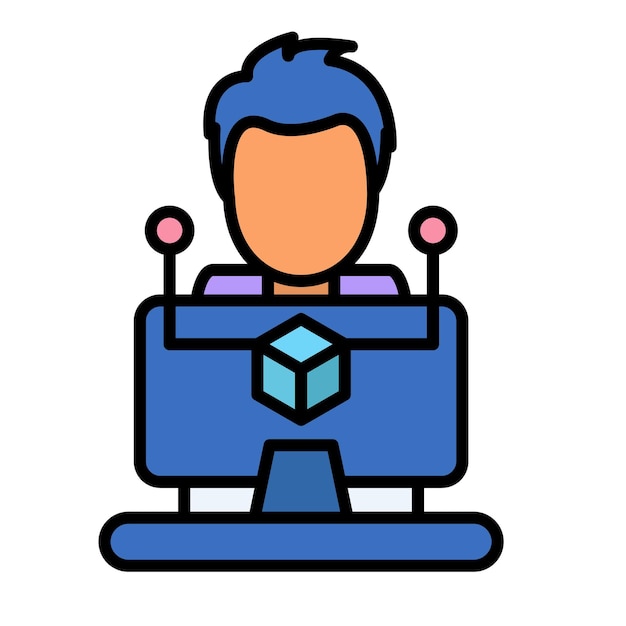 Software Developer Flat Illustration