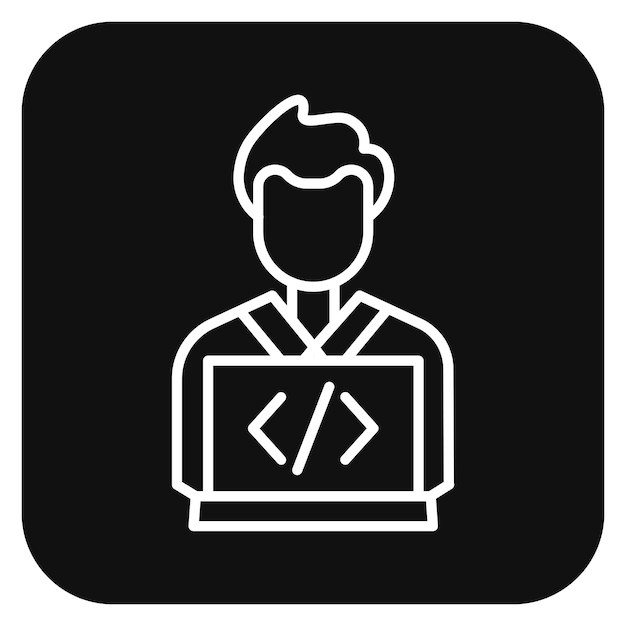 Software Developer Vector Illustration