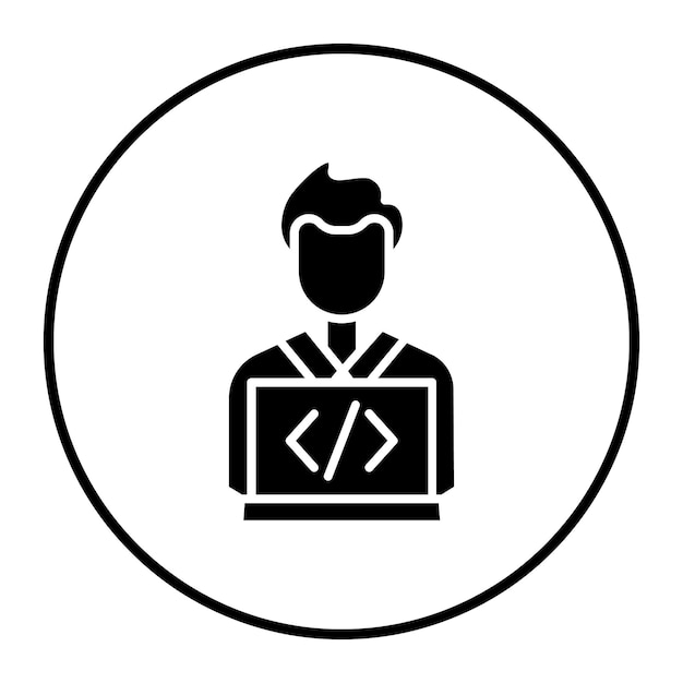 Software Developer Vector Illustration