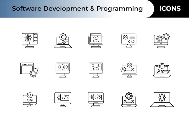 Software Development  Programming Icons