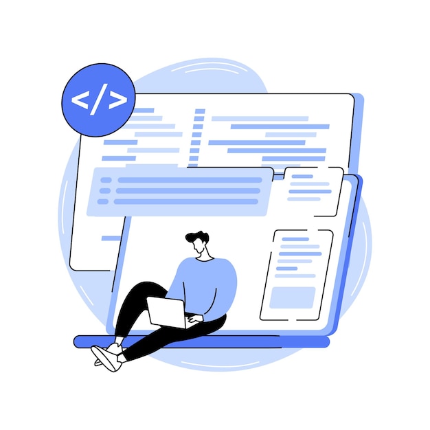 Software development tools isolated cartoon vector illustrations