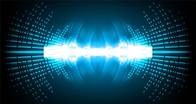 sound waves oscillating dark light