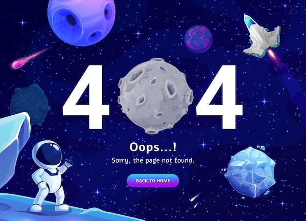 Space page 404 error for web resource not found