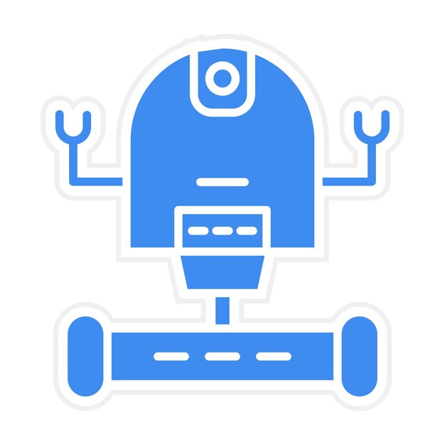 space robot icon vector image can be used for space technology