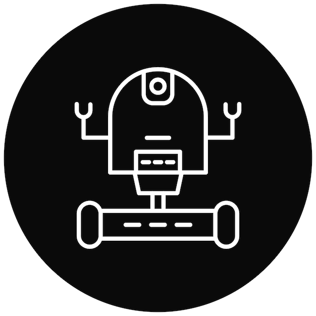 space robot icon vector image can be used for space technology