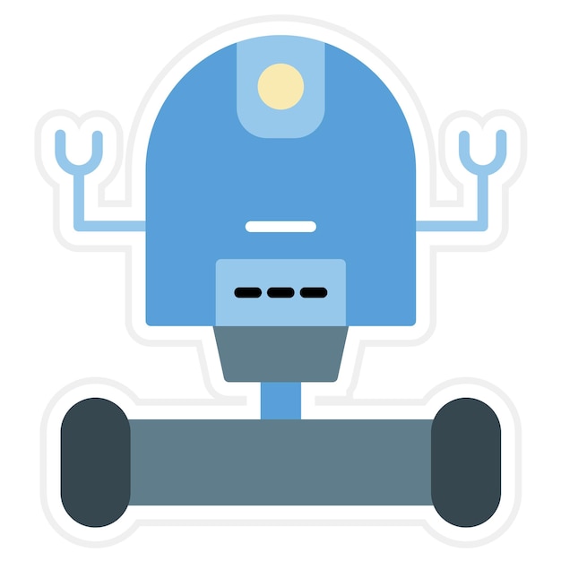 space robot icon vector image can be used for space technology